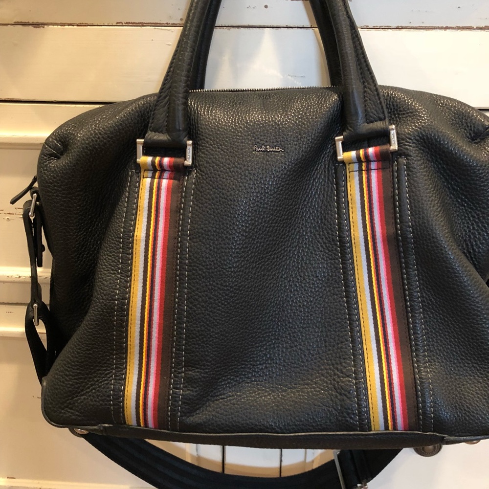 Paul Smith multistripe webbing portfolio bag